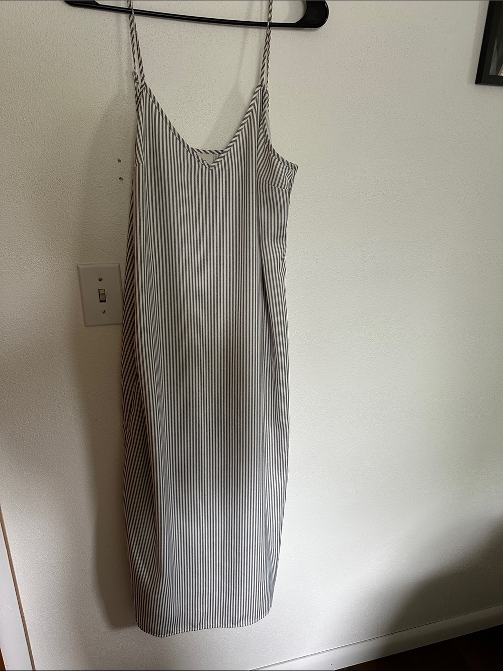 a new day Striped Slip Dress - Black & White